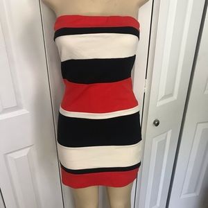 NWT stretchy striped mini dress Macy’s